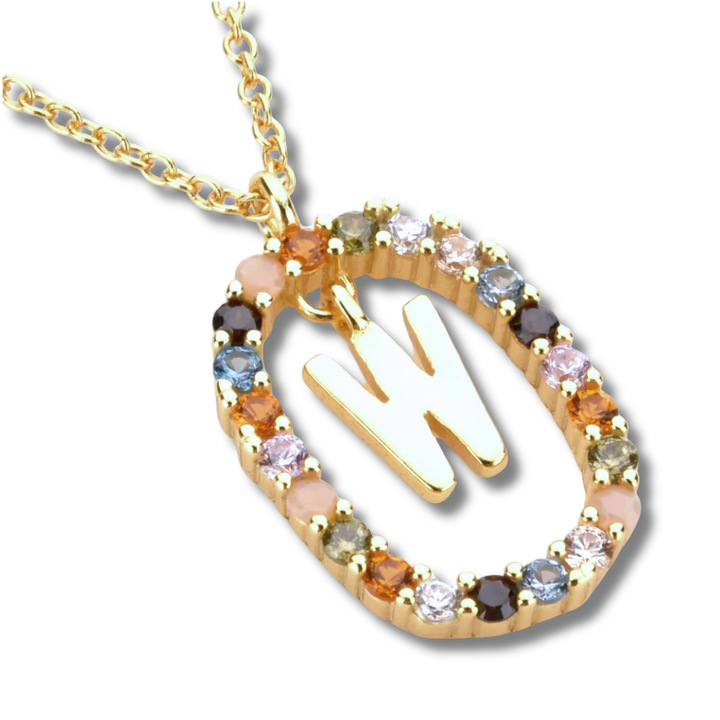 Collana Lettera Moissanite (S925)