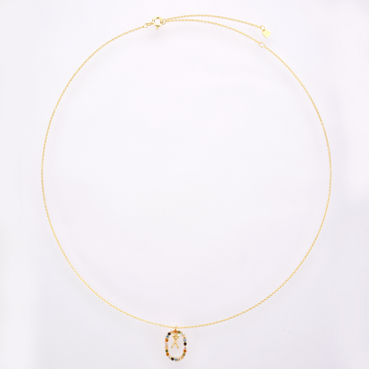 Collana Lettera Moissanite (S925)