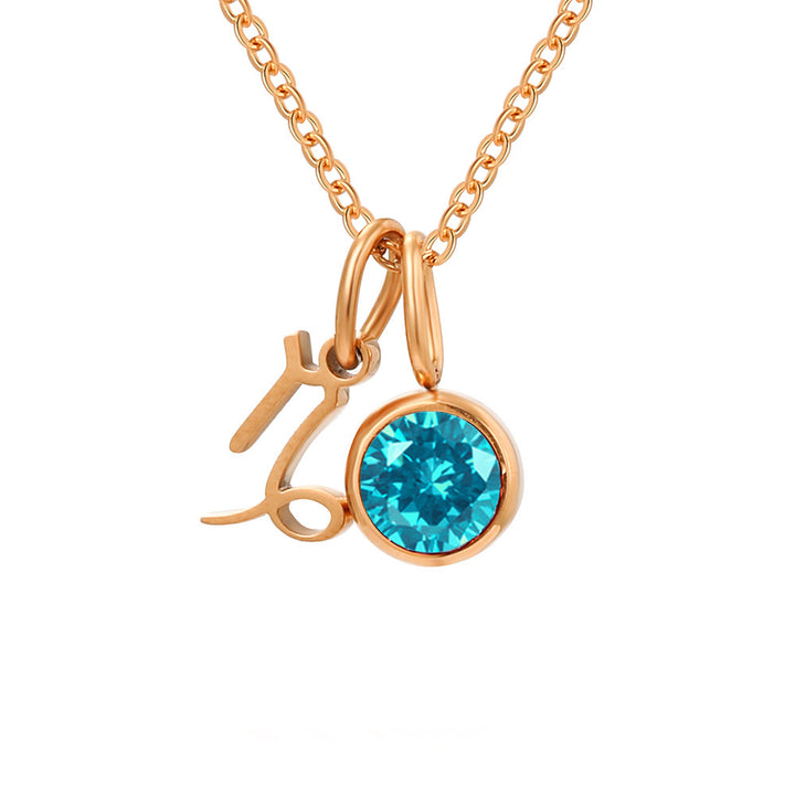 Collana Personalizzata con Zodiaco e Pietra di Nascita