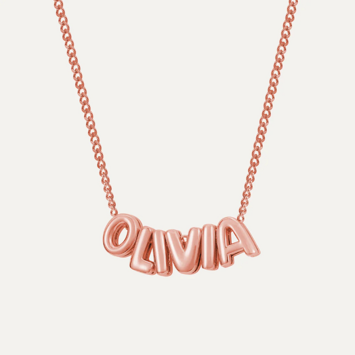 Bubble Letters Necklace