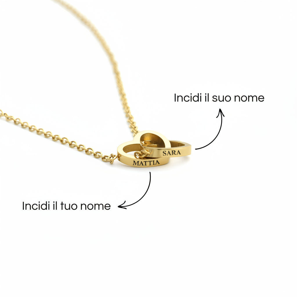 Rosa Eterna - Cofanetto Romantico + Collana Personalizzata