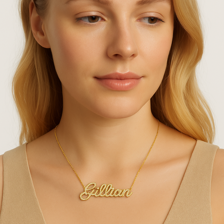 Collana Personalizzata Nome + Zirconi