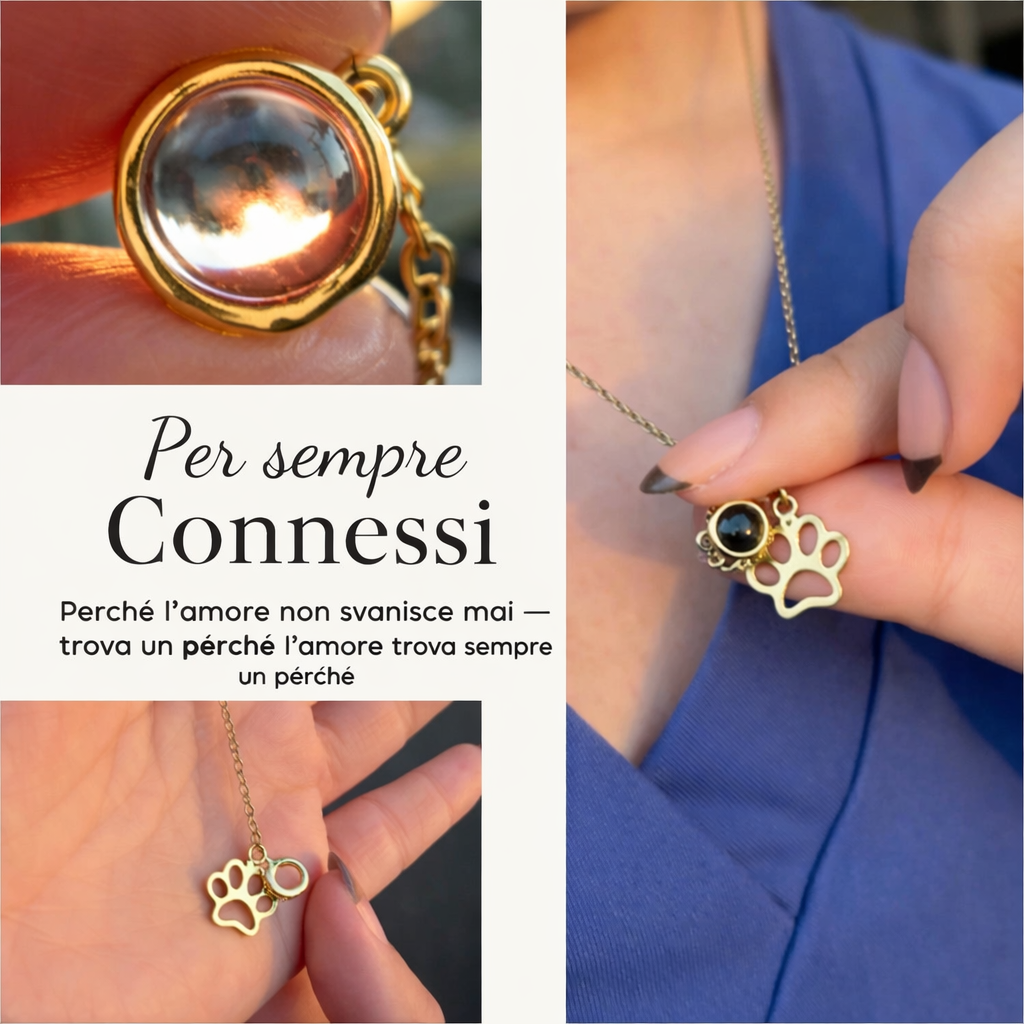 Zampa - Collana con Foto Personalizzata