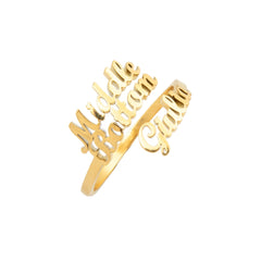 3 - Names Custom Ring - ALMAGIOIELLI
