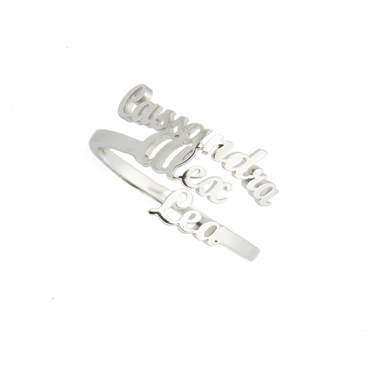 3 - Names Custom Ring - ALMAGIOIELLI