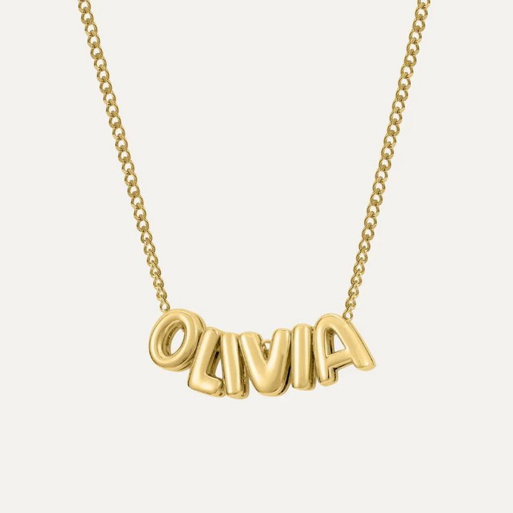 Bubble Letters Necklace