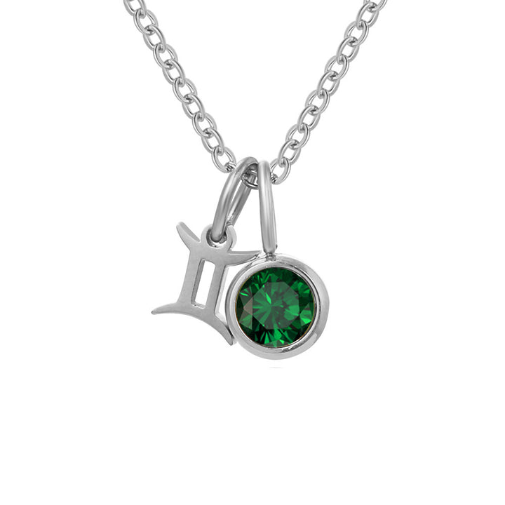 Collana Personalizzata con Zodiaco e Pietra di Nascita