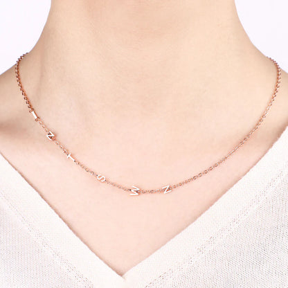 Collana lettere minimal