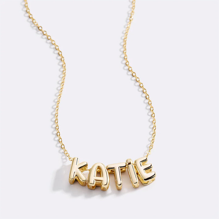 Bubble Letters Necklace