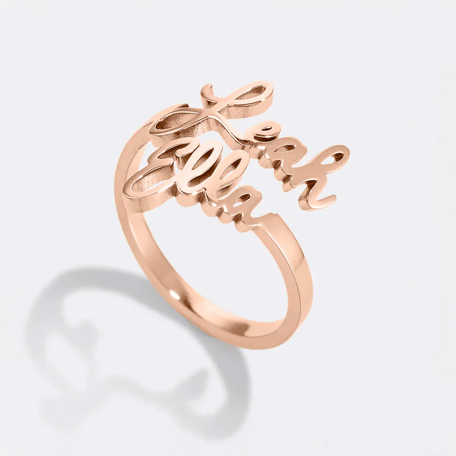 Anillo Personalizado 2 Nombres