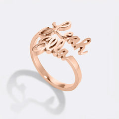 Personalised Two-Name Ring