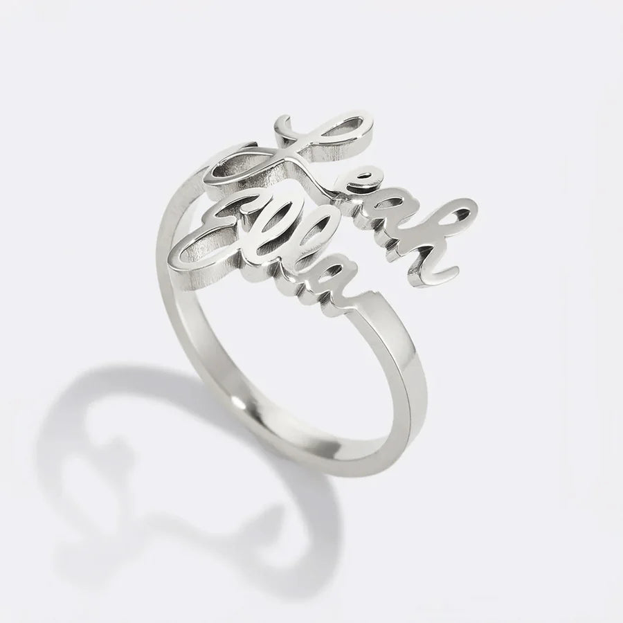 Anillo Personalizado 2 Nombres