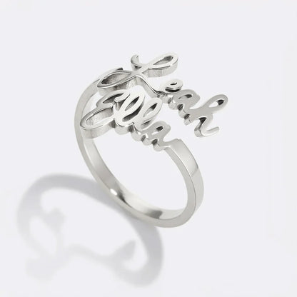 Anillo Personalizado 2 Nombres