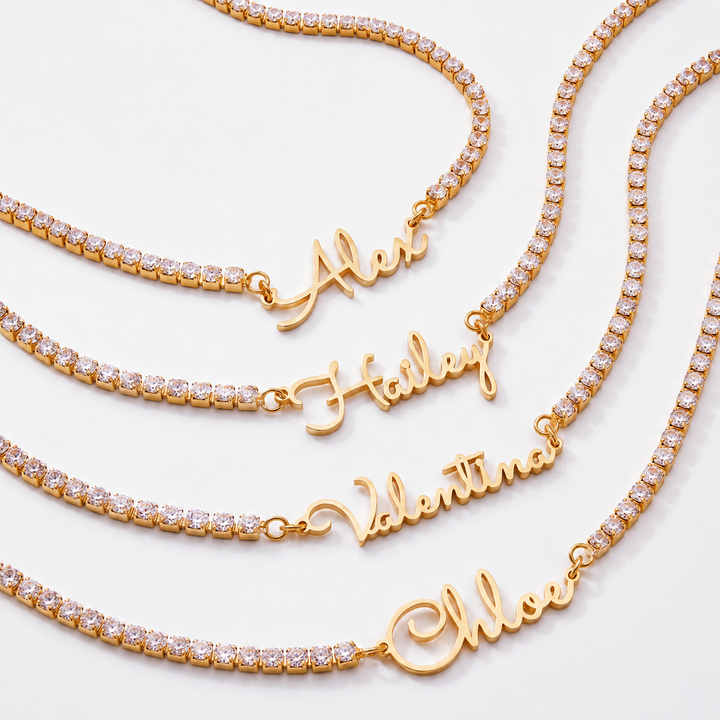Collana Tennis Personalizzata con Nome