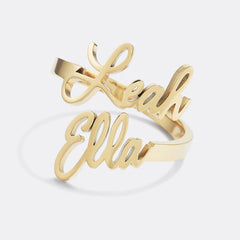 Personalised Two-Name Ring