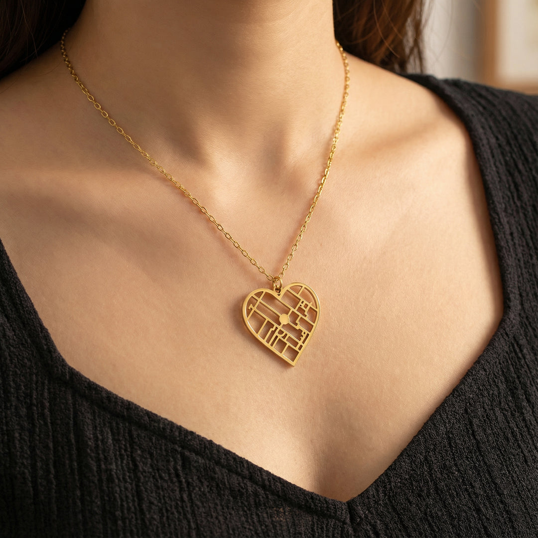 Memories - Collana con Mappa del Cuore