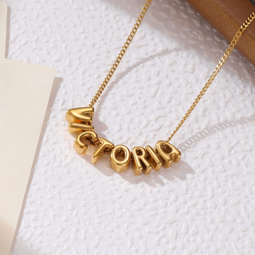 Beaded Name Necklace - ALMAGIOIELLI