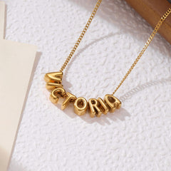 Beaded Name Necklace - ALMAGIOIELLI