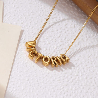 Beaded Name Necklace - ALMAGIOIELLI