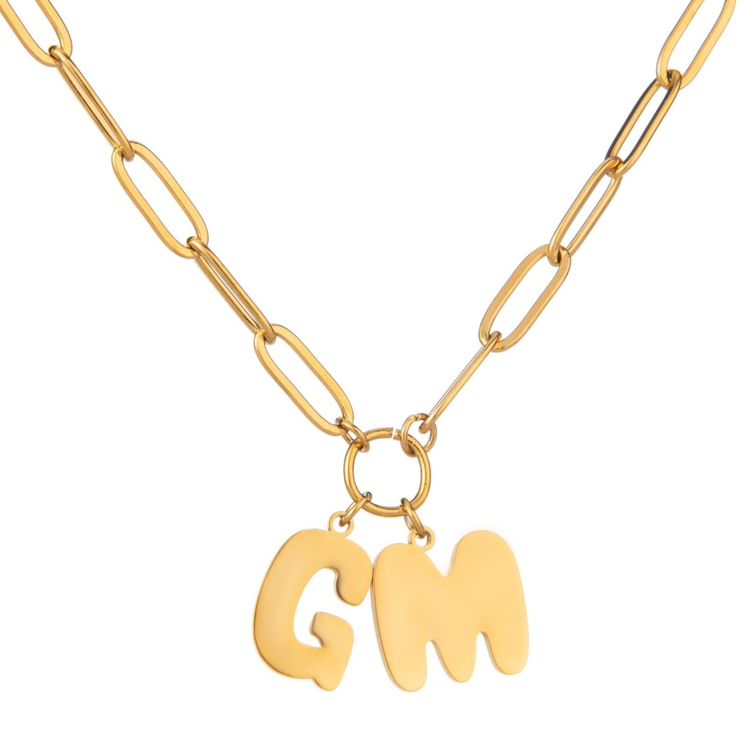 Bubble Letter Name Necklace - ALMAGIOIELLI