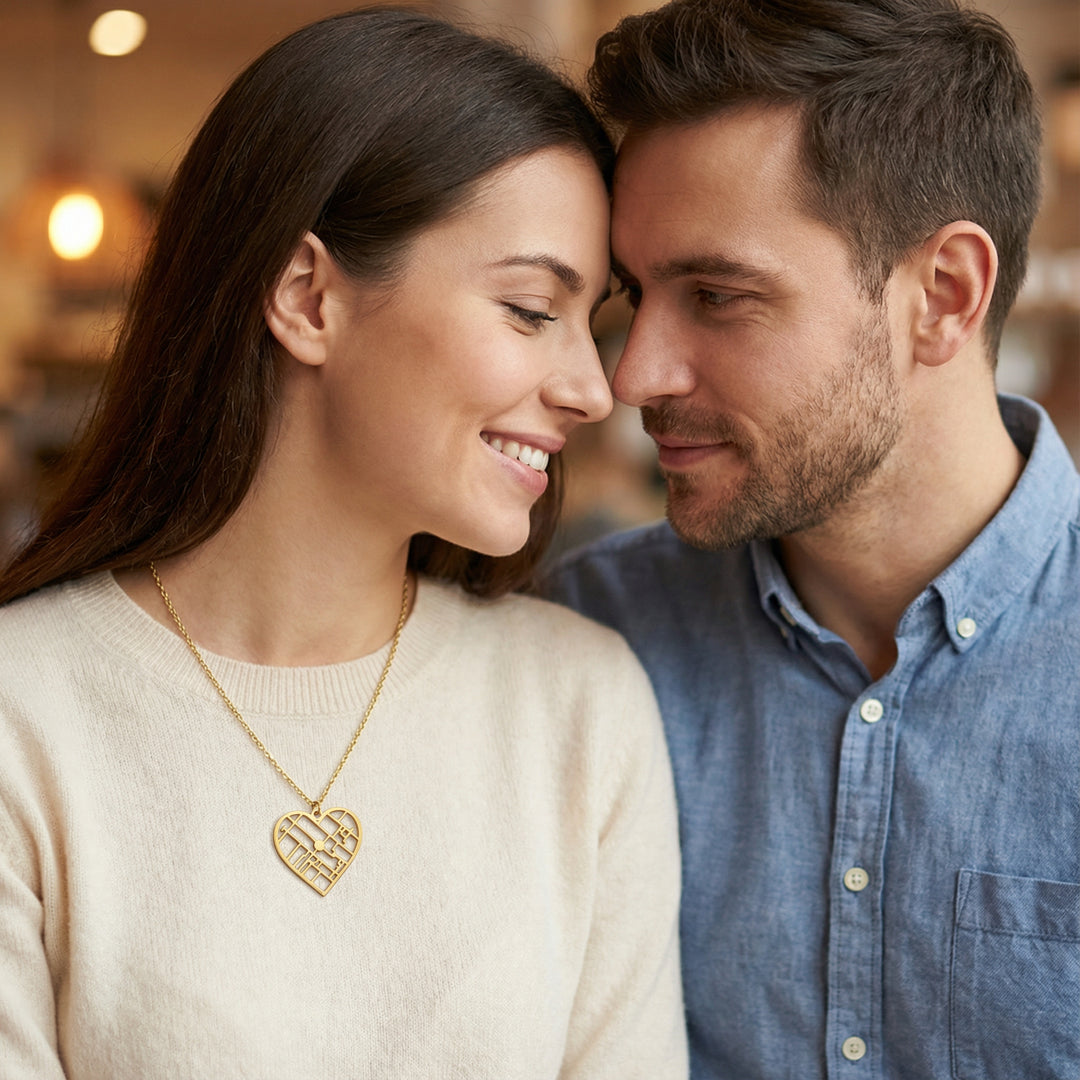 Memories - Collana con Mappa del Cuore