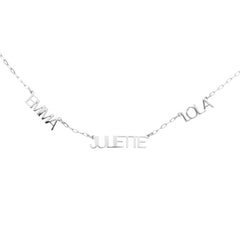 Capital Letter Multi - Name Necklace - ALMAGIOIELLI