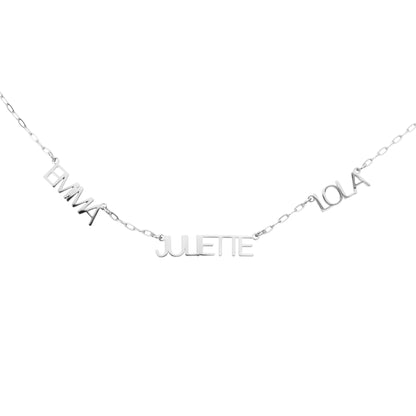 Capital Letter Multi - Name Necklace - ALMAGIOIELLI