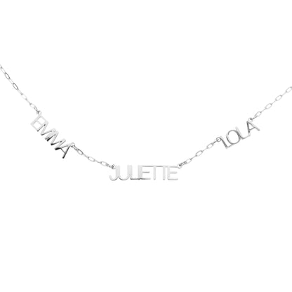 Capital Letter Multi - Name Necklace - ALMAGIOIELLI