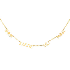 Capital Letter Multi - Name Necklace - ALMAGIOIELLI