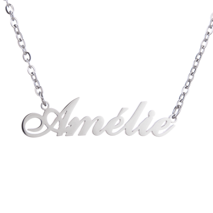Classic Script Name Necklace - ALMAGIOIELLI