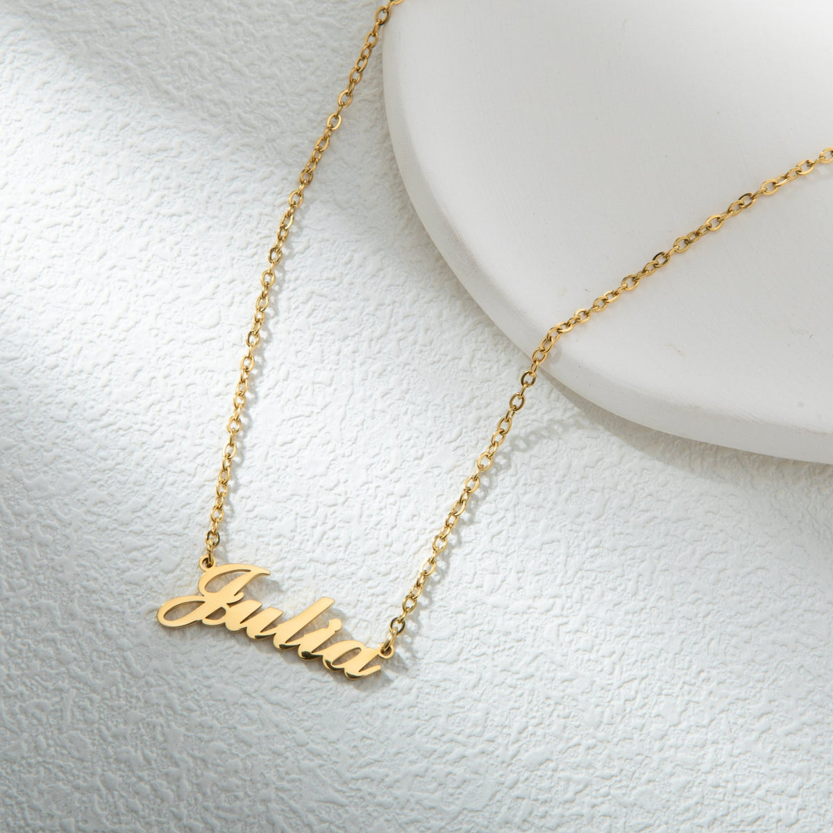 Classic Script Name Necklace - ALMAGIOIELLI