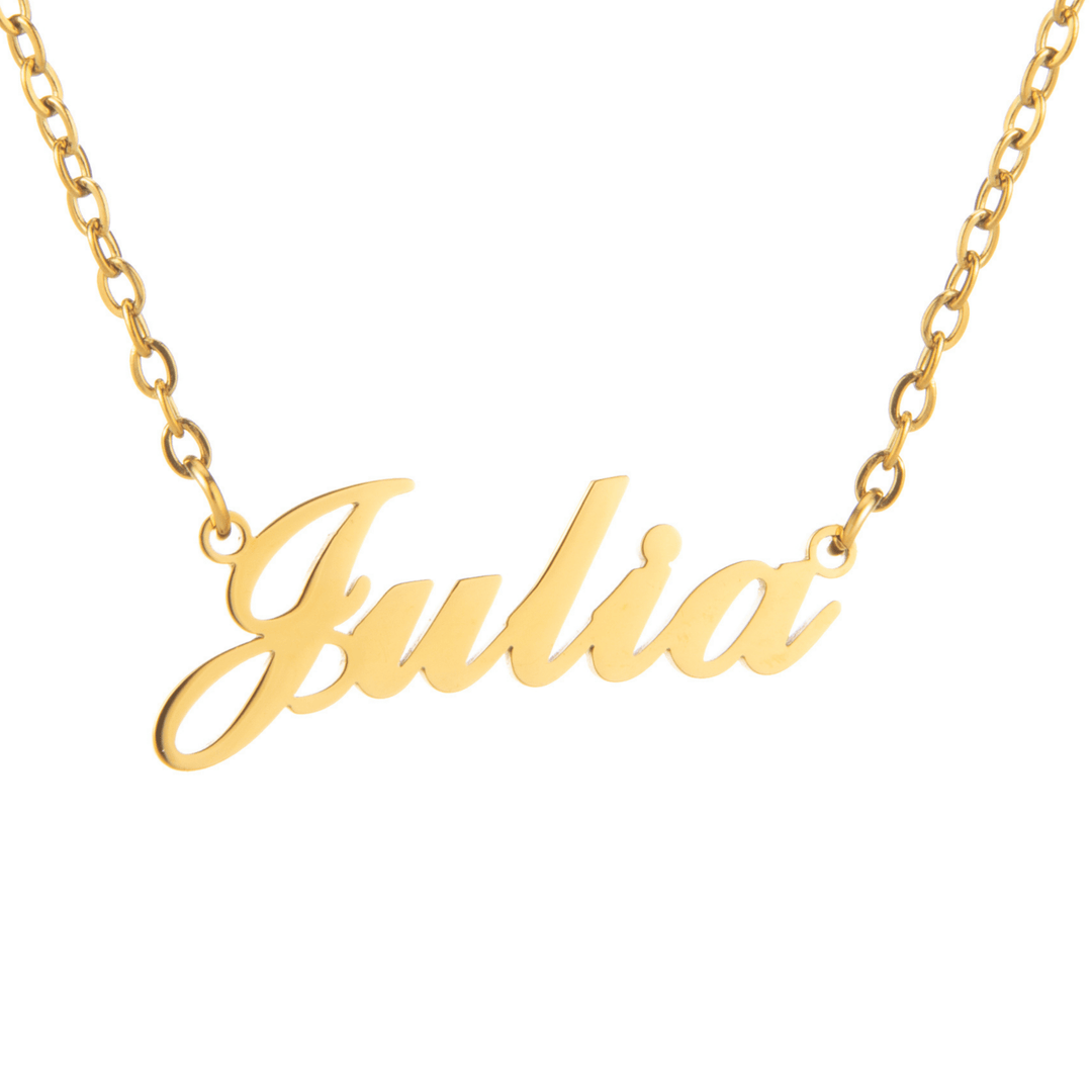 Classic Script Name Necklace - ALMAGIOIELLI