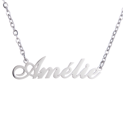 Classic Script Name Necklace - ALMAGIOIELLI