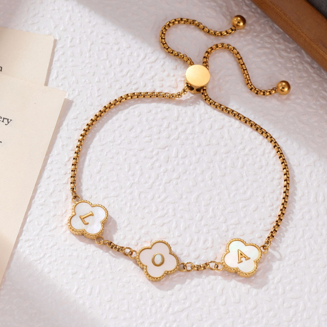 Clover Initial Bracelet - ALMAGIOIELLI
