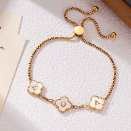Clover Initial Bracelet - ALMAGIOIELLI