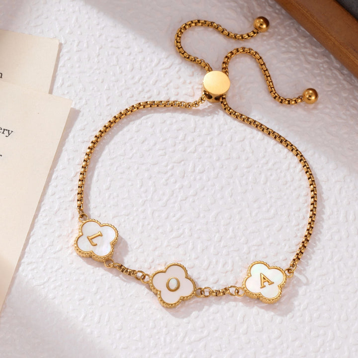 Clover Initial Bracelet - ALMAGIOIELLI