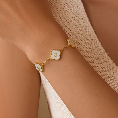 Clover Initial Bracelet - ALMAGIOIELLI
