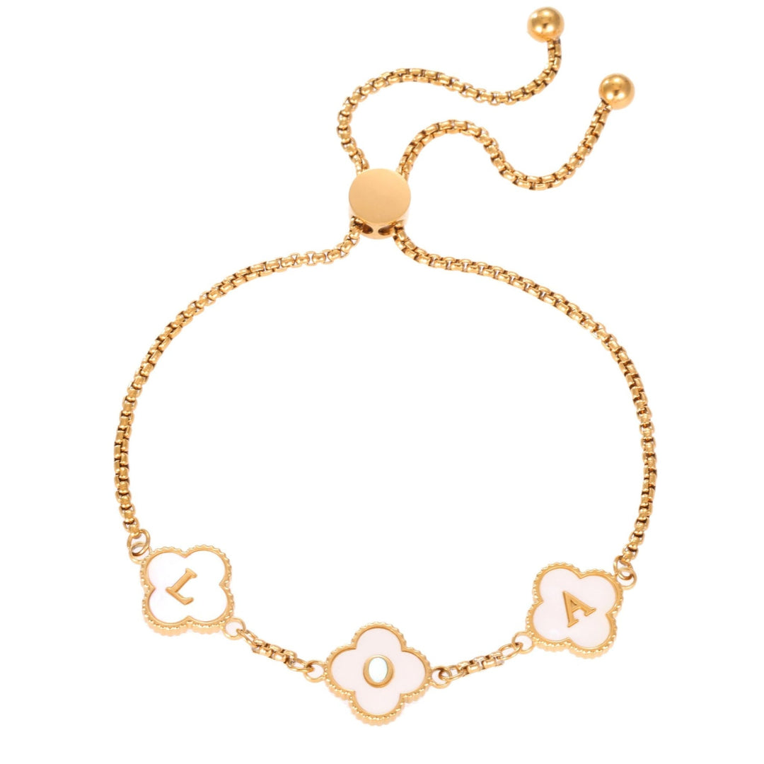Clover Initial Bracelet - ALMAGIOIELLI