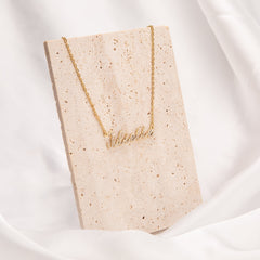 Crystal Name Necklace - ALMAGIOIELLI