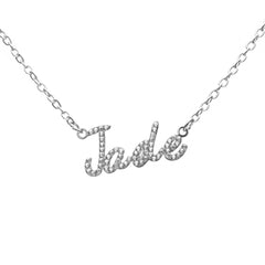 Crystal Name Necklace - ALMAGIOIELLI