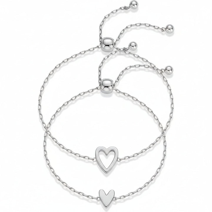 Cupido - Coppia Bracciali con Cuore (regolabili) - ALMAGIOIELLI