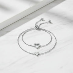 Cupido - Coppia Bracciali con Cuore (regolabili) - ALMAGIOIELLI