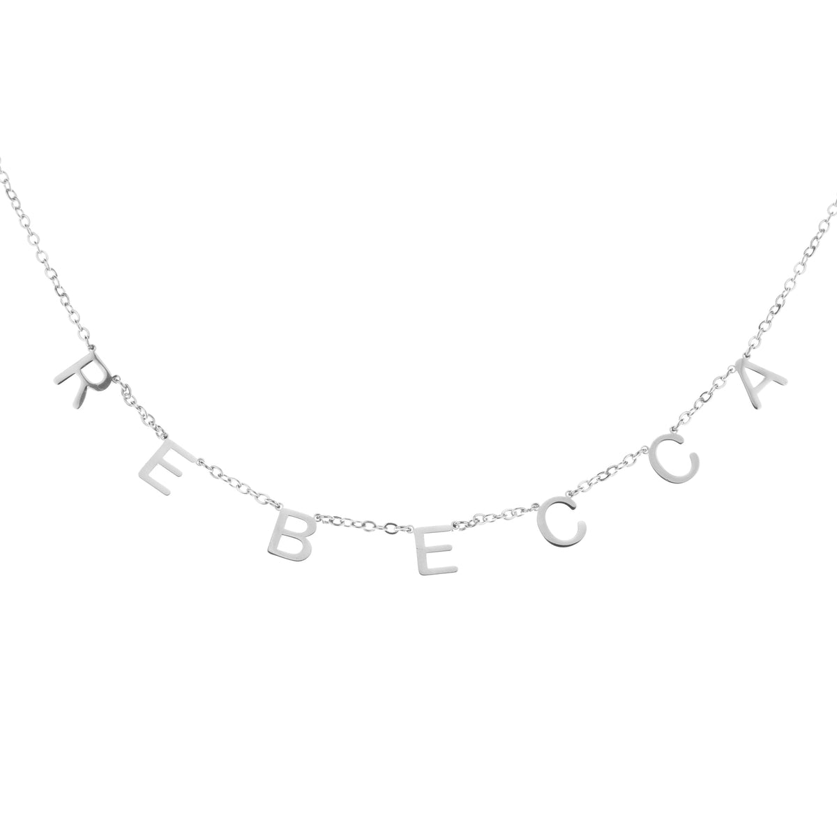 Custom Initial Name Necklace - ALMAGIOIELLI