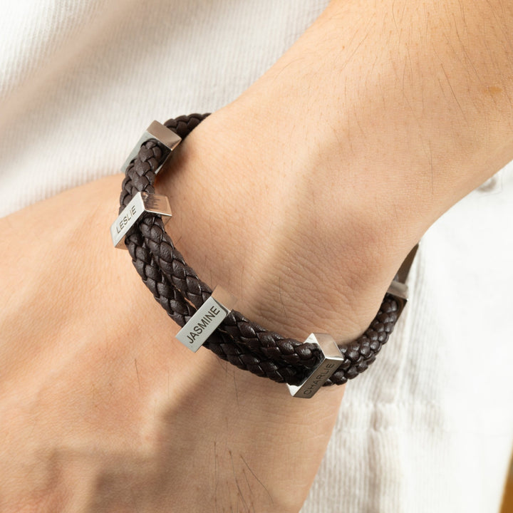 Customizable Braided Bracelet for Men - ALMAGIOIELLI