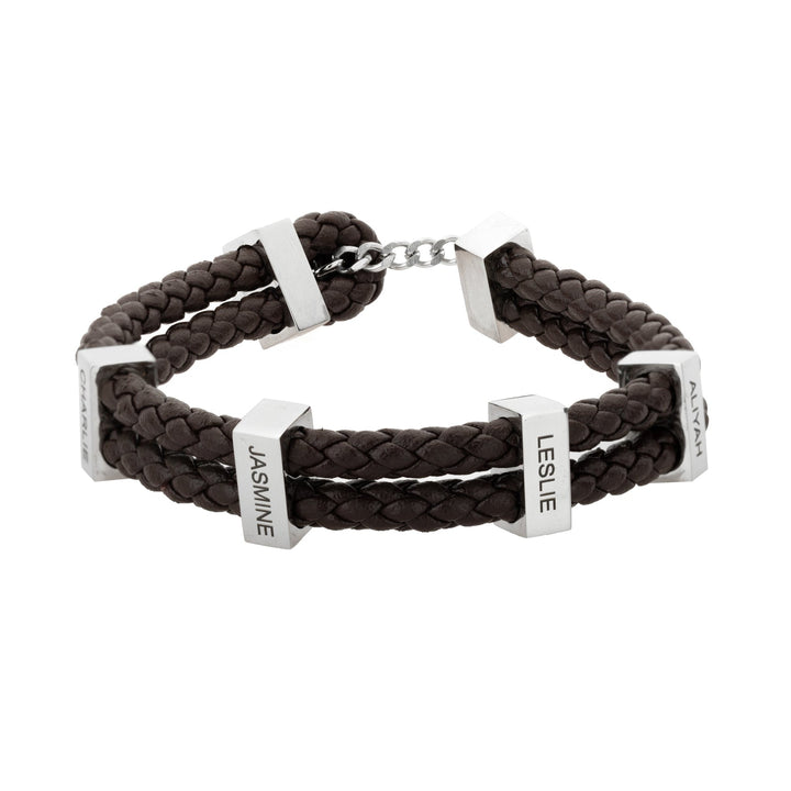 Customizable Braided Bracelet for Men - ALMAGIOIELLI