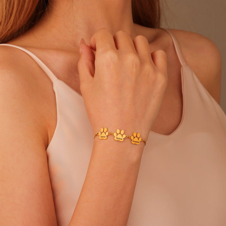 Customizable Paw Bracelet - ALMAGIOIELLI