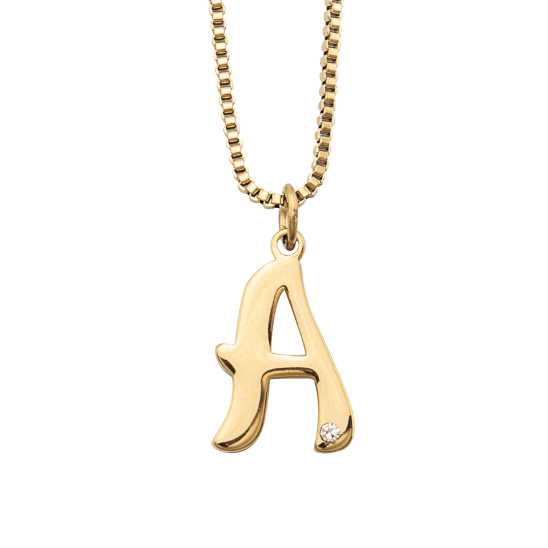 Diamond Initial Pendant - ALMAGIOIELLI