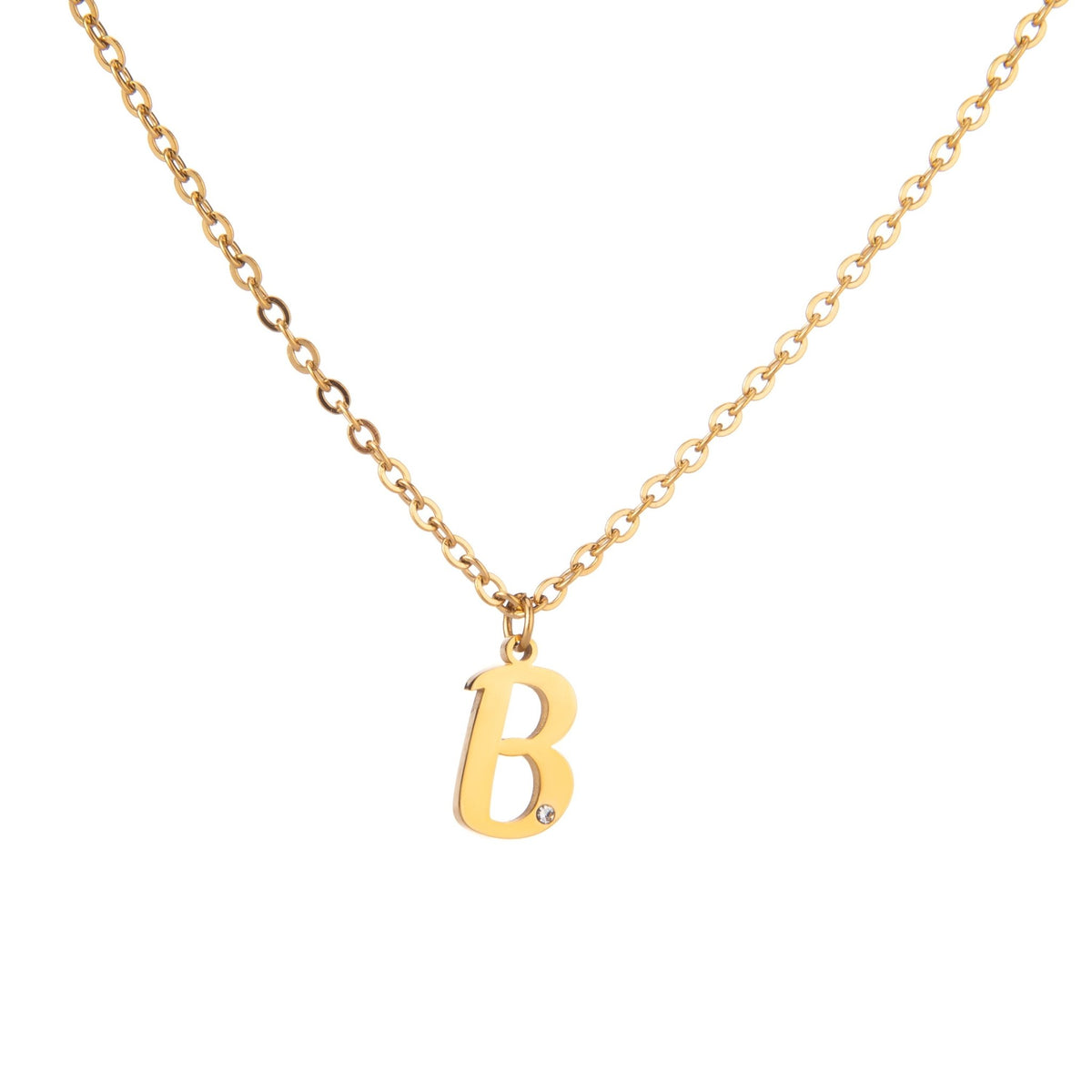 Diamond Initial Pendant - ALMAGIOIELLI