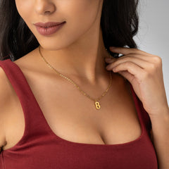 Diamond Initial Pendant - ALMAGIOIELLI