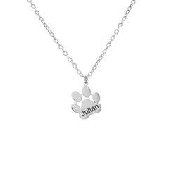 Dog and Cat Paw Necklace Pendant - ALMAGIOIELLI